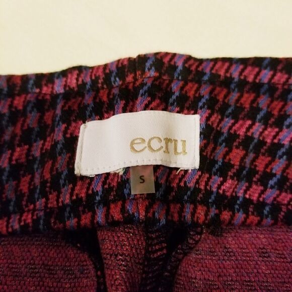 ECRU Houndstooth Trousers Size S - Picture 6 of 6